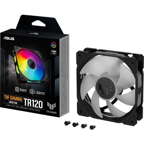 Asus TUF Gaming TR120 ArGB Gehäuselüfter (schwarz, 120 x 120 x 28 mm)