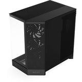 Nzxt h9 flow Midi-Tower-Gehäuse (schwarz (matt) | 2x USB-A | 1x USB-C | gehärtetes Glas)