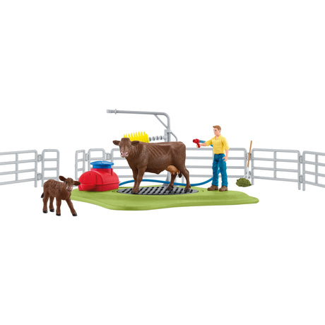 Schleich Farm World - Kuhwaschstationsfigur