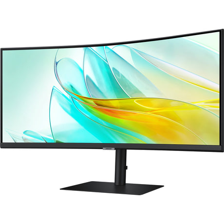Samsung viewfinity s6 s65uc 34 curved ultrawide monitor (zwart, 1x displayport, 1x hdmi, 1x usb-c, 3x usb-a, 1x rj-45)