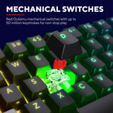 Trust Trust GXT 867 Acira 60 % mechanische Mini-Gaming-Tastatur