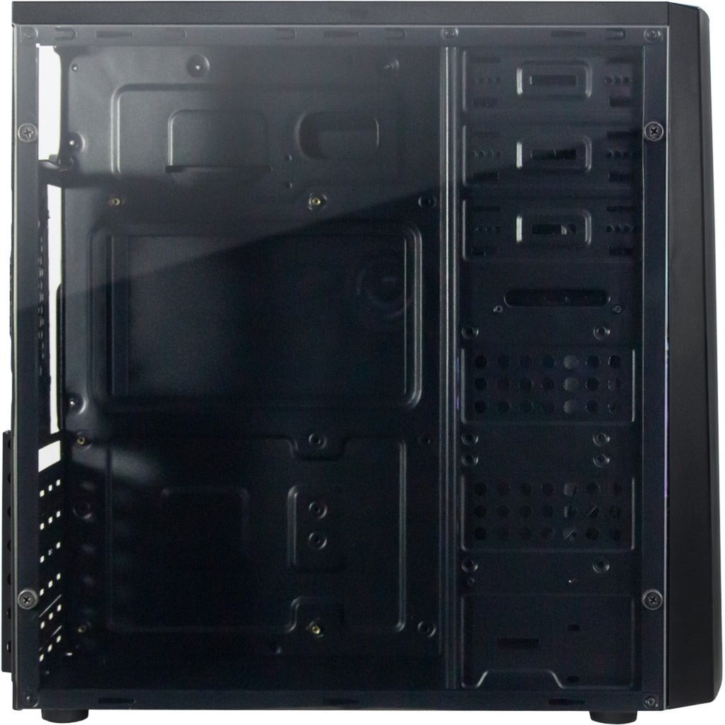 Inter-Tech B-42 RGB Midi-Tower-Gehäuse (schwarz | 3x USB-A | RGB | Fenster)