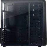 Inter-Tech B-42 RGB Midi-Tower-Gehäuse (schwarz | 3x USB-A | RGB | Fenster)