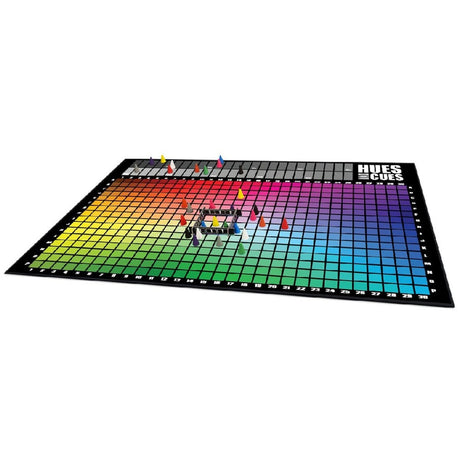 Europäisches Spielernetzwerk „Hues and Cues“-Brettspiel (Englisch, Französisch, 3 – 6 Spieler, 30 Minuten, ab 8 Jahren)