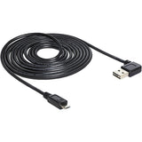 Delock USB 2.0 Männlich links rechts> Micro-B, 3M