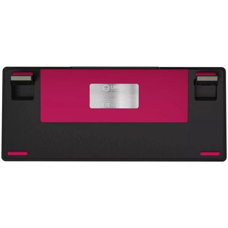 Lorgar kbp7075w rgb mechanisch gaming toetsenbord (zwart, us lay-out (qwerty), logar toxic purple, 75%, rgb, hot-swappable, pbt double-shot, bluetooth | 2.4ghz | usb)