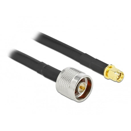 Delock Antennenkabel N-Stecker > SMA-Stecker lmr cfd300 (schwarz, 10 Meter)