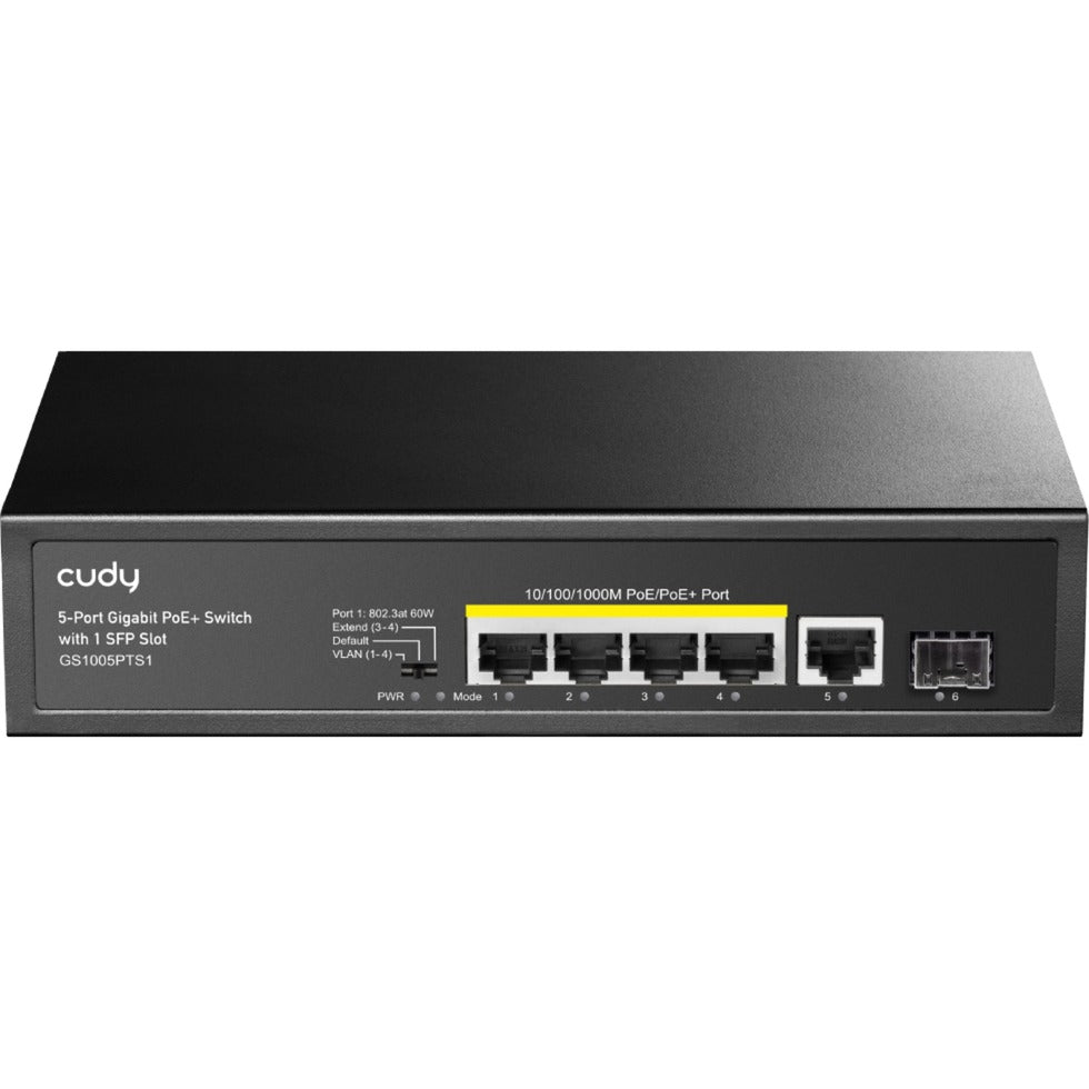 Cudy 5-Port 10 100 1000 PoE+ Switch mit 1 SFP-Port
