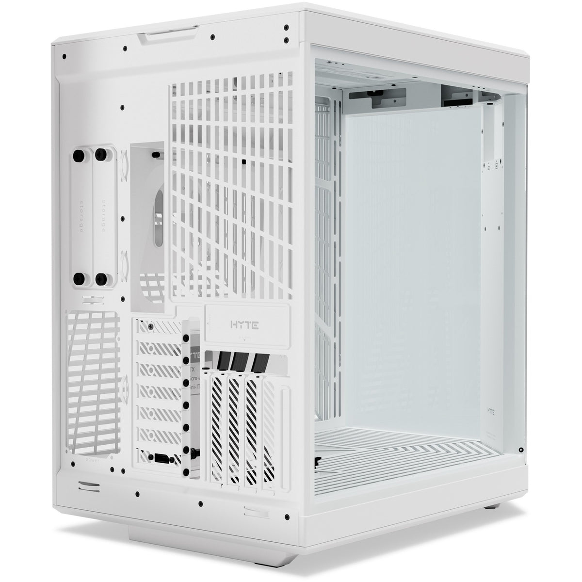 Hyte y70 Touch Infinity Midi-Tower-Gehäuse (weiß | 2x USB-A | 1x USB-C | gehärtetes Glas)