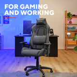 Trust GXT 723 Ruya bequemer Gaming-Stuhl aus Stoff (grau)