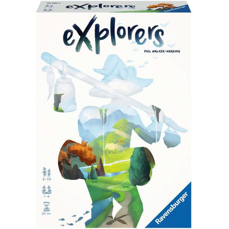 Ravensburger Explorers Brettspiel (englisch, 1 – 4 Spieler, 20 – 30 Minuten, ab 8 Jahren)
