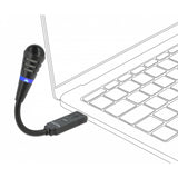 Delock USB Swan Neck -Mikrofon mit Stummschaltknopf