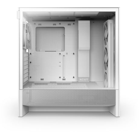 Nzxt H5 Flow RGB V2 Midi-Tower-Gehäuse (weiß | 1x USB-A | 1x USB-C | RGB | gehärtetes Glas)