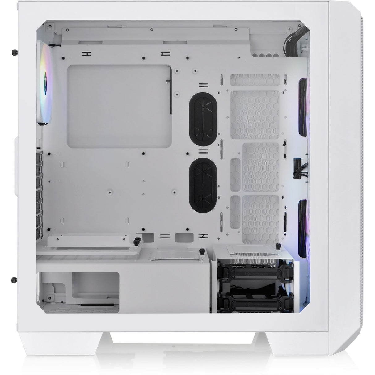 Thermaltake view 300 mx midi tower behuizing (wit | 2x usb-a | 1x usb-c | rgb | window)