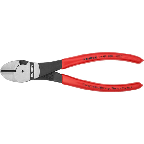 Knipex Kraft-Seitenschneider 74 01 180 Schneidzange (rot)