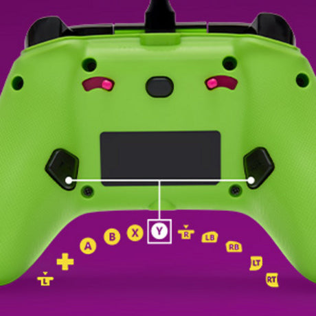 Powera Advantage Controller mit Kabel für die Xbox Series x|s – Fortnite: Glow (neongrün, Xbox Series x|s, Xbox One, PC)