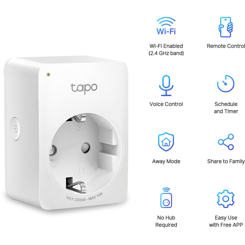 TP-Link Tapo P100 Mini WiFi Stoppcontact (4 Pack)