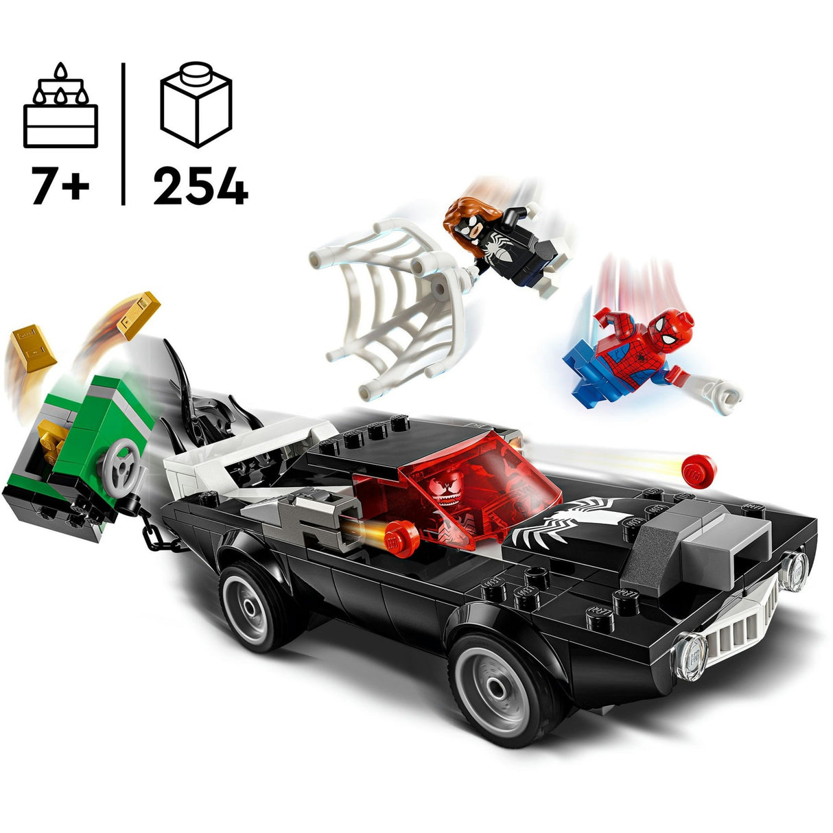 Lego Superhelden 76309 Spider-Man vs. Venoms Oldtimer
