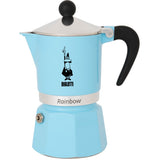 Bialetti Rainbow Espressomaschine (hellblau, 6 Tassen)