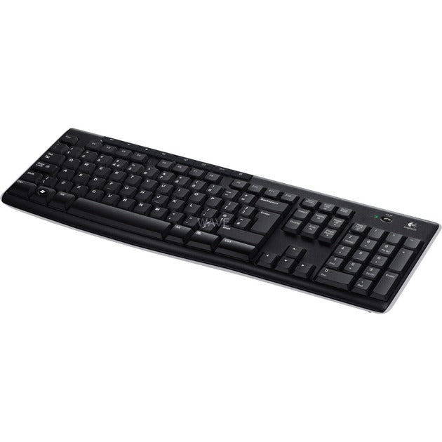 Logitech kabellose Tastatur K270 (schwarz, EU-Layout (QWERTZ), Gummikuppel)