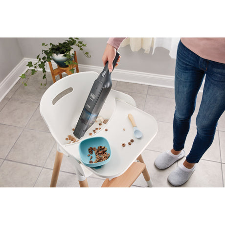 Black+decker hlvc320b11-qw 12v 2.0ah slim handvac kruimeldief handstofzuiger (zwart, incl. laadstation)