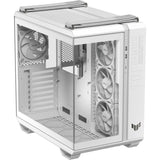 Asus TUF Gaming GT502 Horizon ArGB Midi-Tower-Gehäuse (weiß | 3x USB-A | 1x USB-C | gehärtetes Glas)