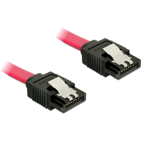 Delock SATA-Kabel (rot, 0,1 Meter, 6 GB s, gerade)