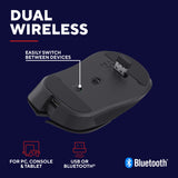 Trust GXT 931 YBar kabellose Gaming-Maus (schwarz, 200–7.200 dpi, 2,4 GHz Bluetooth USB)