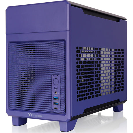 Thermaltake tr100 future dusk mini tower behuizing (paars | 2x usb-a | 1x usb-c)