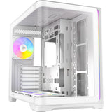 Antec C5 Curve Argb Midi-Tower-Gehäuse (weiß | 2x USB-A | 1x USB-C | gehärtetes Glas)