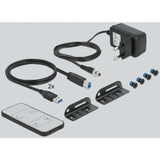 Delock DisplayPort 1,4 KVM Switch 8K 30 Hz mit USB 3.0 und