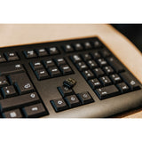 Cherry KW 3000, Tastatur (schwarz, EU-Layout (QWERTY), Rubber Dome, 2,4 GHz)