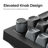 Keychron v5 ultra 8k wireless custom mechanical keyboard (zwart, us lay-out (qwerty), silk pom banana, 96%, rgb, hot swap, 2.4 ghz | bluetooth 5.3 | usb-c)