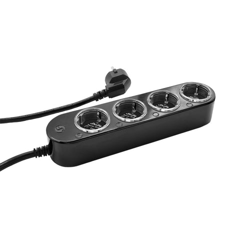Shelly Steckdosenleiste Gen4 Steckdosenleiste (schwarz, WLAN, Bluetooth, Zigbee)