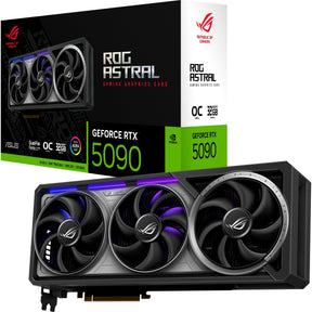 Asus rog astral geforce rtx 5090 oc grafische kaart (3x displayport, 2x hdmi 2.1, dlss 4)