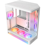 Nzxt h6 rgb+ midi tower behuizing (wit | 2x usb-a | 1x usb-c | rgb | tempered glass)