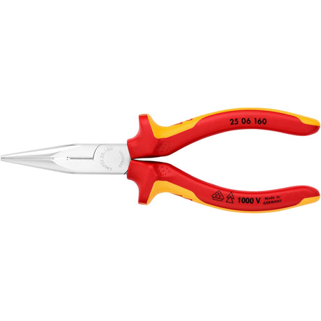 Knipex gerade Radiozange mit Seitenschneider | 160mm | vde - 2506160