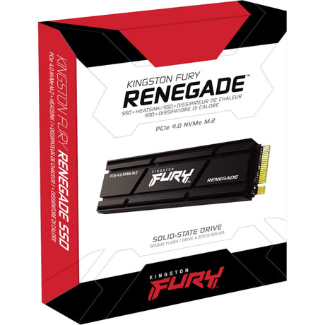 Kingston Fury Renegade mit Kühlkörper 2 TB SSD (schwarz, Sfyrdk 2000g, PCIe 4.0 NVMe, M.2 2280)