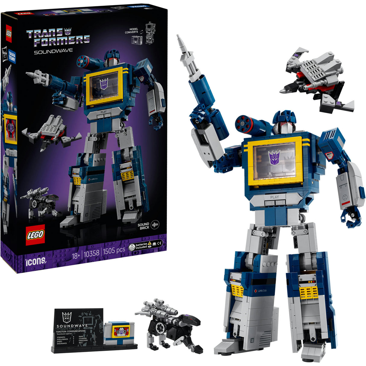 Lego® Icons Transformers: Soundwave – Transformers-Sammlung – 10358