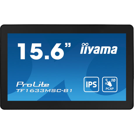 Iiyama Prolite TF1633MSC-B1 15,6 Zoll Touchscreen-Monitor (schwarz, HDMI, Display-Port, 2x USB-A)