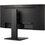 Viewsonic uwqhd curved docking monitor met kvm-switch vg3419c 34 ultrawide (zwart (mat), 1x hdmi, 1x displayport, usb-a, usb-b, usb-c, lan, audio)