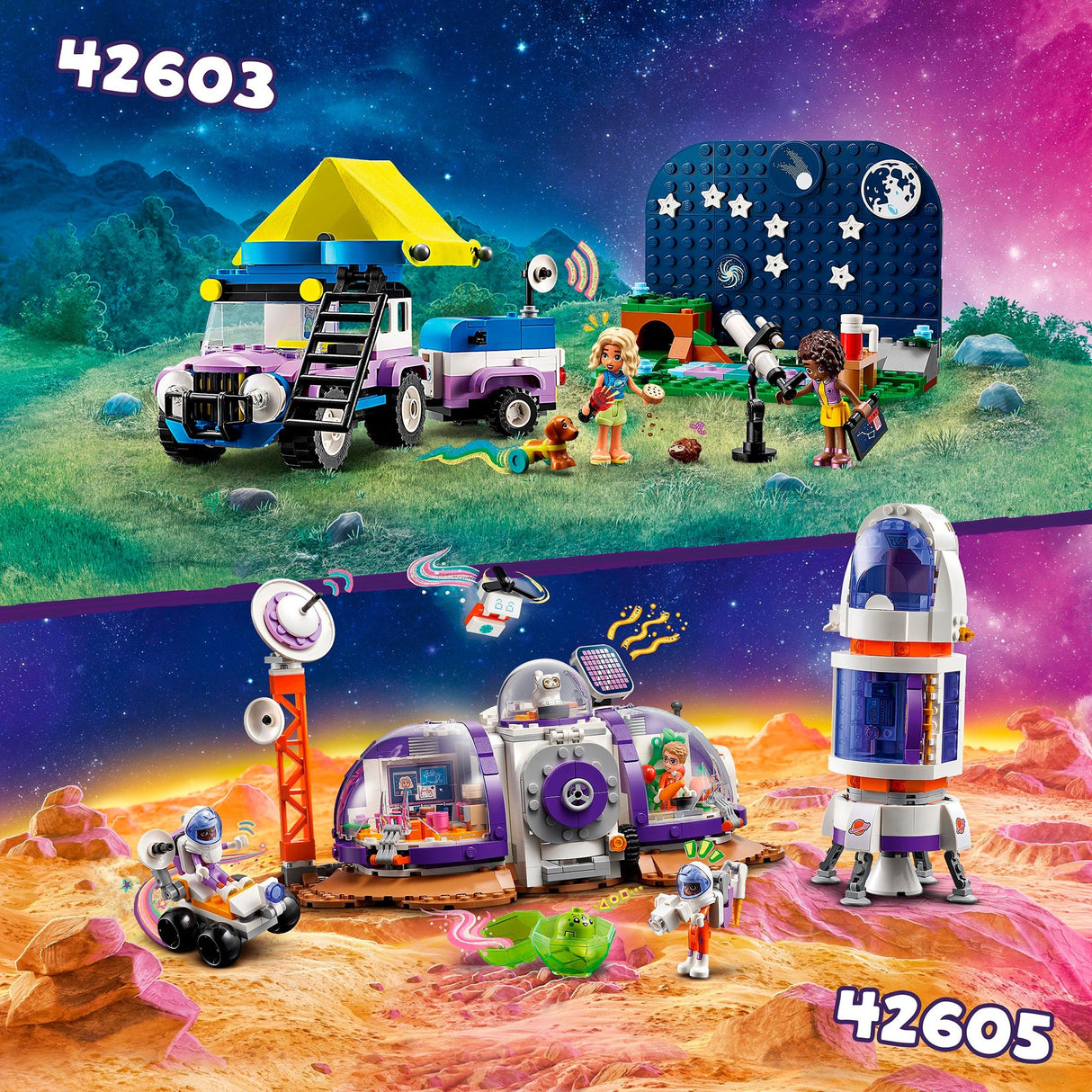 Lego Friends – Mars-Weltraumbasis und Raketenbauspielzeug (42605)