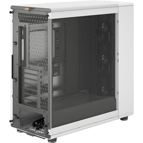 Fractal Design North XL RC Chalk White TG Clear Midi-Tower-Gehäuse (weiße Holzfarbe | 2x USB-A | 1x USB-C | gehärtetes Glas)