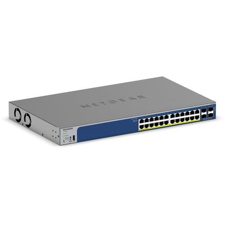 Netgear 24-Port-Gigabit-PoE+-Smart-Switch mit 4 SFP+-Ports (grau, 10 g, intelligent verwaltet)