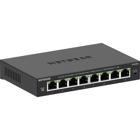 Netgear 8-Port Gigabit Ethernet Plus Switch (GS308EV4) (Schwarz)