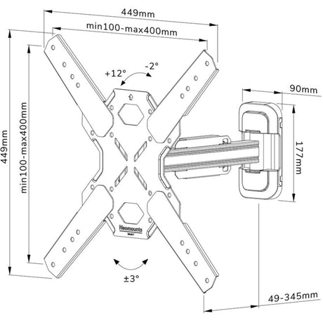 Neomounts von Newstar WL40S-840BL14 Wählen Sie die TV-Wandstonde aus