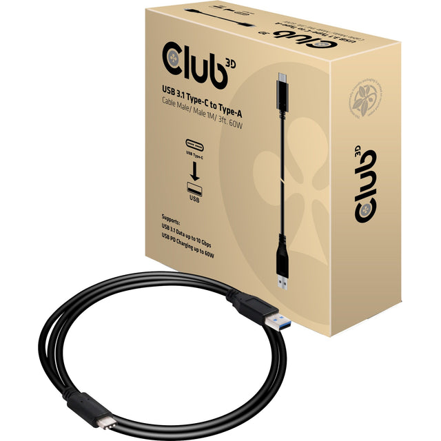 Club 3D USB 3.1 Typ-C – Typ-A, 1 m Kabel (CAC-1523)