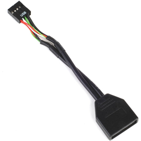 Silverstone g11303050-rt, USB 2.0 (intern) 9pin > USB 3.0 (intern) 19pin Adapter (schwarz)