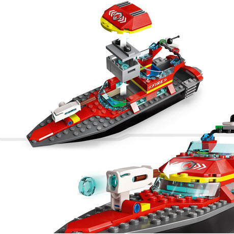 Lego City Rettungsboot-Feuerspielzeug für Kinder – 60373