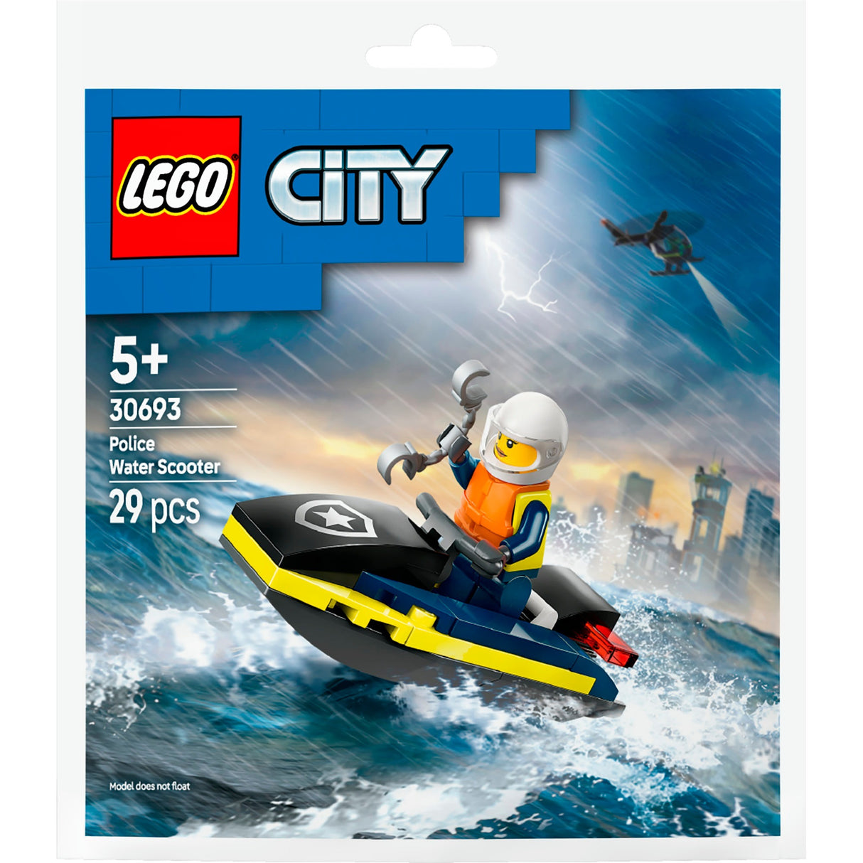 Lego 30693 Stadttasche Polizei-Wasserfahrzeug | 10 Stück